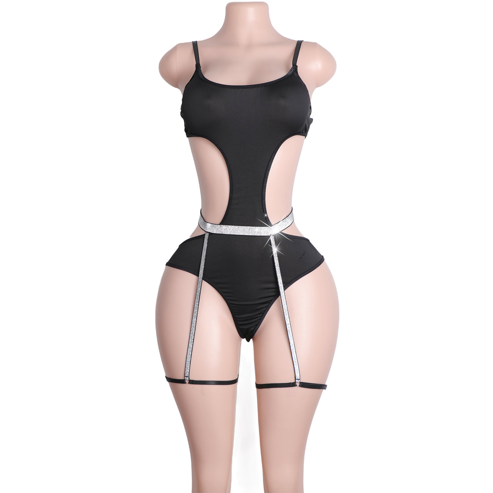 ชุดเต้นรูดเสาประดับเพชรเทียมแบ - Garter Belt Set บทวิจารณ์และราคา
