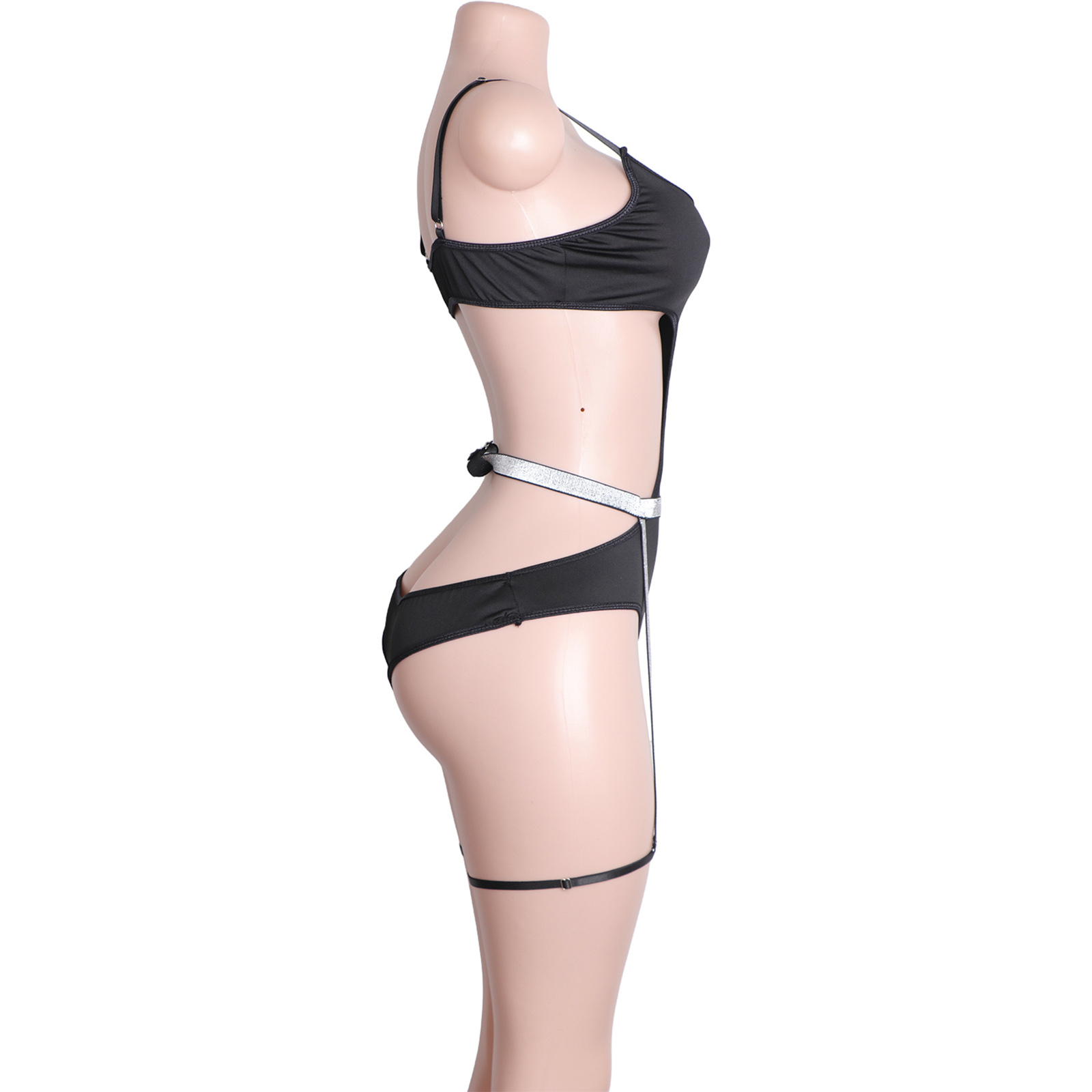 ชุดเต้นรูดเสาประดับเพชรเทียมแบ - Garter Belt Set บทวิจารณ์และราคา