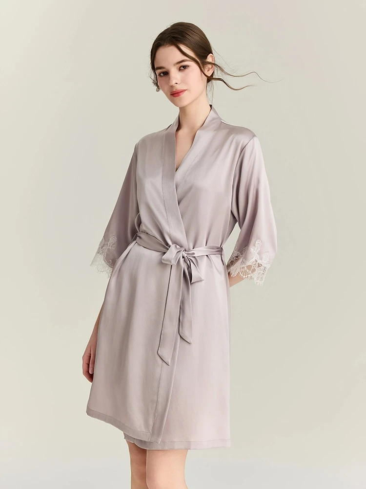 ชุดคลุมผ้าไหมมัลเบอร์รี่ 100%  - Robe Silk Women บทวิจารณ์และราคา